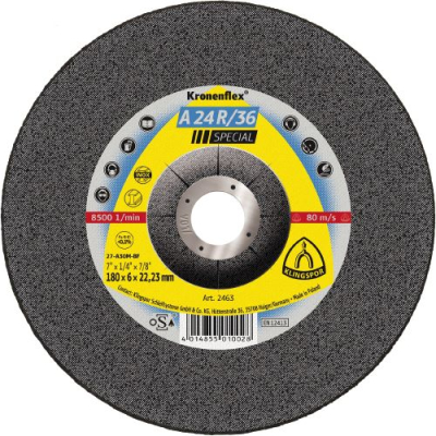 Klingspor A 24 R, 36 Special Grinding Discs – For Stainless Steel
