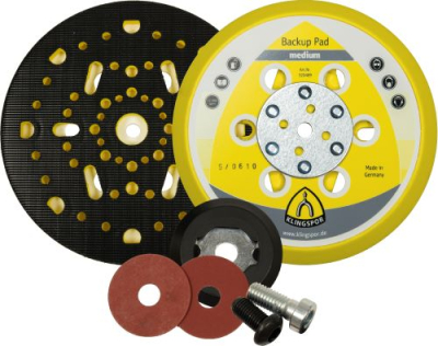 Klingspor HST 555 Self-Fastening Multi-Hole Backing Pad – For Random Orbital Sanders