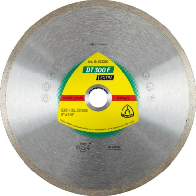 Klingspor DT 300 F Extra Diamond Blade – For Tiles & Stove Tiles (Angle Grinder)