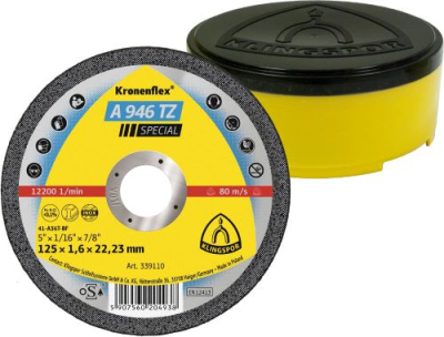 Klingspor A 946 TZ Special Kronenflex Cutting-Off Wheels – 1.6–1.9 mm for Steel & Stainless Steel