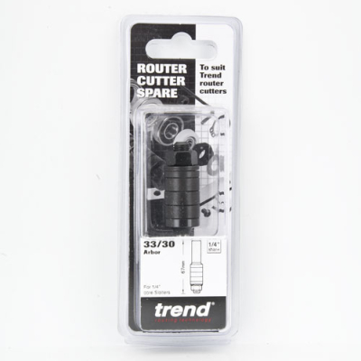 Trend 33/30X1/4 Arbor for groover