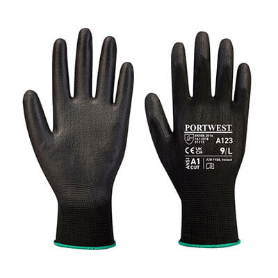 PORTWEST A123 PU Palm Glove Latex Free - Full Carton (144)