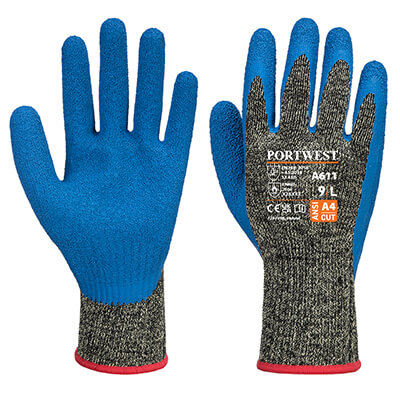 PORTWEST A611 Aramid HR Cut Latex Glove
