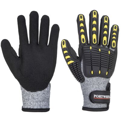 Portwest A722G8RXXXL Anti Impact Cut Resistant Glove Grey/Black XXXL R