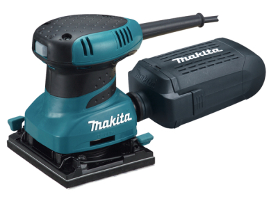 Makita BO4555 ¼‑Sheet Palm Sander – 200 W, Hook‑and‑Loop + Clamp, 110 V or 240 V