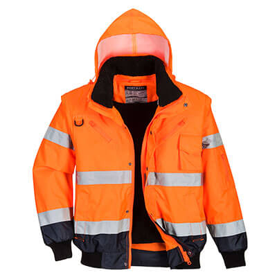 PORTWEST C465 Hi-Vis Contrast Bomber Jacket
