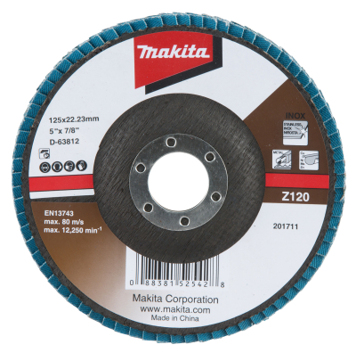 MAKITA D-63812 FLAP DISC Z120 125X22.23