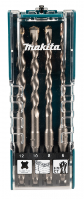 MAKITA D-74756 SDS-PLUS TCT DRILL BIT 4 PIECE SET
