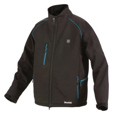 Makita DCJ205 18V LXT Heated Jacket – Cordless Softshell in Black, Red, or Navy (Body Only)