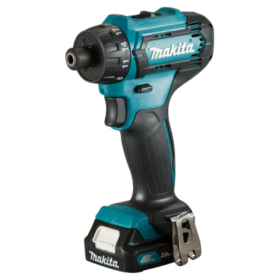 Makita DF033DWAE 12V Max Drill Driver – With 2x 2.0Ah Batteries & Charger