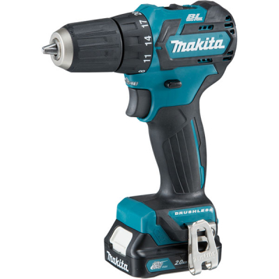 Makita DF332DSAJ 12V Max Brushless Drill Driver – 2x 2.0Ah Batteries, Fast Charger & Makpac