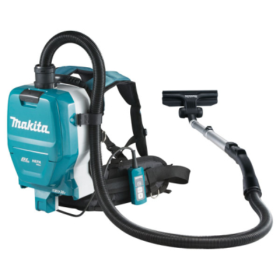 Makita DVC261ZX11 18Vx2 LXT Brushless Backpack Vacuum Cleaner – 2L HEPA, Body Only