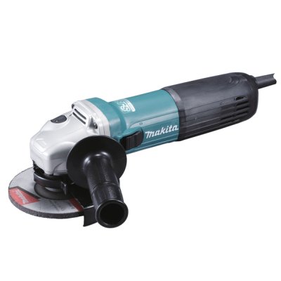 Makita GA5040R01 125 mm Angle Grinder 1,100 W – SJS II, Slide Switch (110 V / 240 V)