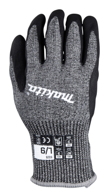 MAKITA P-84729 CUT LEVEL 7 NITRILE COATED DIPPED GLOVES L/9