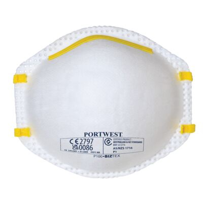 Portwest P100WHR FFP1 Respirator (Pk20) White  R