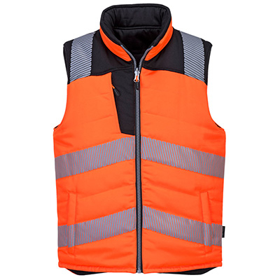 PORTWEST PW374 PW3 Hi-Vis Reversible Bodywarmer