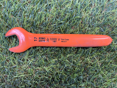 King Dick 17mm Insulated Spanner 1000v INS017
