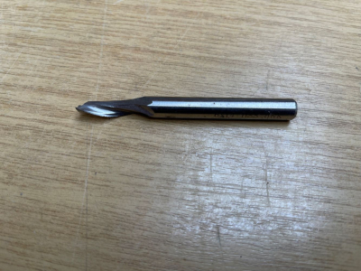 Single Flute Helical Plunge Cutter 8mm x 14mm HSS qNK