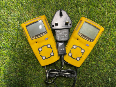 BW Micro Clip X3 Gas Detector O2/H2S/CO - Two Units and 240v Charger