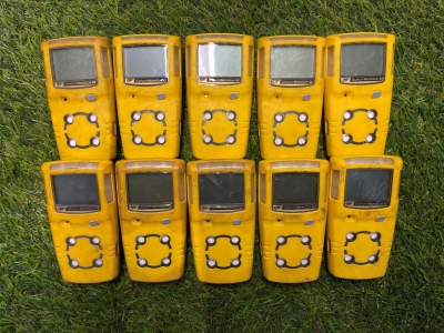 BW Micro Clip X3 Gas Detector O2/H2S/CO - Ten Units and 240v Charger