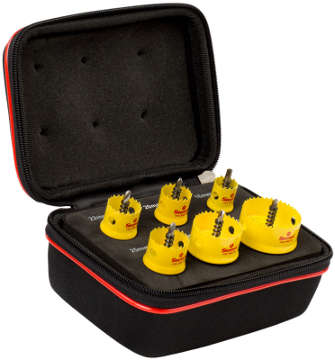 Starrett KCS06001 Cordless Hole Saw Kit – 9-Piece Smooth Cut Set – BF1453