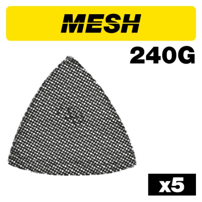 Trend AB/OSC/240M Mesh Delta Sanding Sheet 5pc 93mm 240 grit