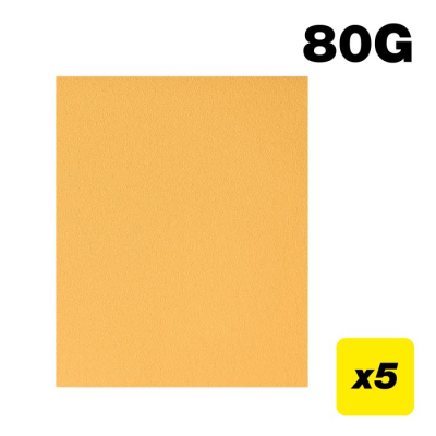 Trend AB/S230/80A 230 x 280mm 80 Grit Aluminium Oxide Sanding Sheets, 5 Pack