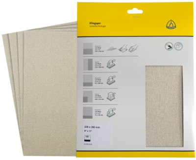 Klingspor PS 33 B Retail Pack Abrasive Paper – For Paint, Varnish, Filler & Wood