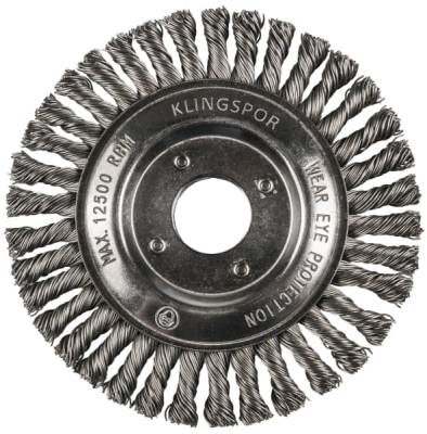 Klingspor BRP 600 Z Pipeline Brush – Knotted Wire for Steel & Stainless Steel