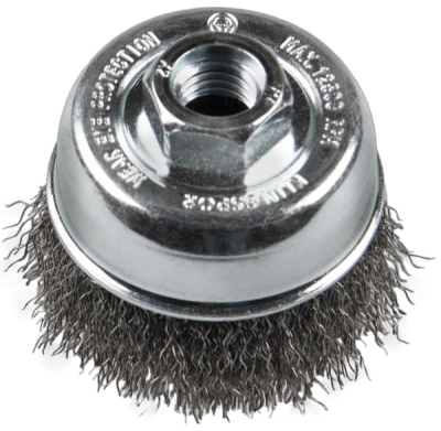 Klingspor BT 600 W Cup Brush – Crimped Wire for Steel & Stainless Steel