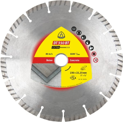 Klingspor DT 350 BT Extra Diamond Cutting Blade – Concrete (Table & Petrol Saws)
