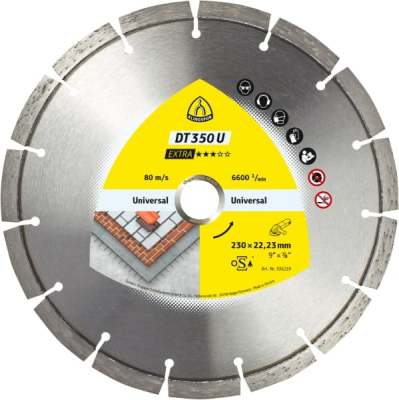Klingspor DT 350 U Extra Diamond Cutting Blade – Concrete & Construction Materials (Angle Grinders)