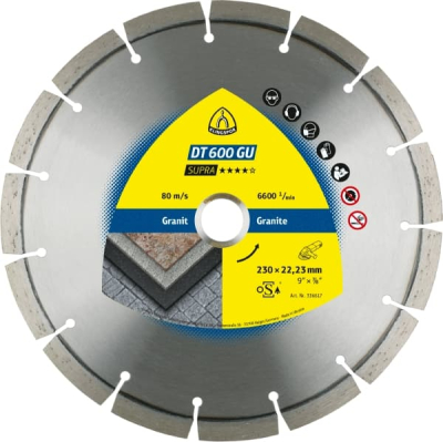 Klingspor DT 600 GU Supra Diamond Cutting Blades – For Granite & Terrazzo