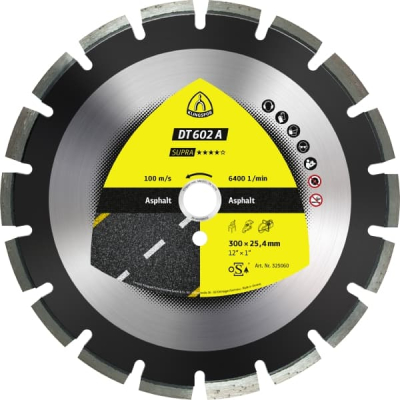 Klingspor DT 602 A Supra Large Diamond Cutting Blades – Asphalt & Sandstone