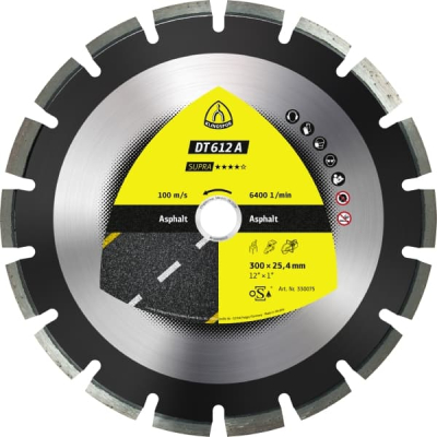 Klingspor DT 612 A Supra Large Diamond Cutting Blades – Asphalt & Sandstone