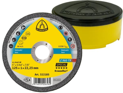 Klingspor Z 960 TX Special Cutting-Off Wheels – 0.8–1.0 mm for Stainless Steel, Titanium & Alloys