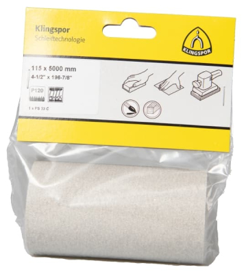 Klingspor PS 33 C Retail Pack Abrasive Rolls – For Wood, Paint, Varnish & Filler
