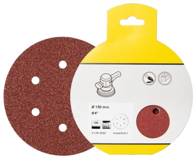 Klingspor PS 18 EK Retail Pack Self-Fastening Abrasive Paper – For Wood