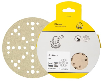 Klingspor PS 33 CK Retail Pack Abrasive Paper – For Paint, Varnish, Filler & Wood