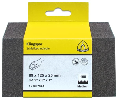 Klingspor SK 700 A Retail Pack Abrasive Block – For Paint, Varnish, Filler & Wood
