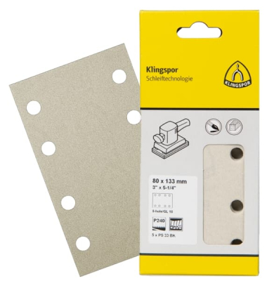 Klingspor PS 33 BK Retail packs Abrasive paper, self-fastening for Paint, Varnish, Filler, Wood