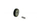 Dynabrade 11074 Contact Wheel Assy 5/8'' x 1/8'' x 3/8'' Crown Face 70 Duro Rubber